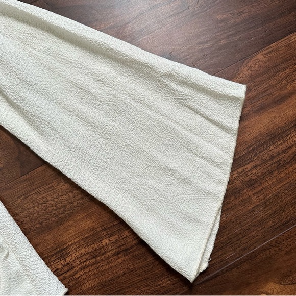 FOR LOVE & LEMONS Black White Open Draped Back Long Sleeve Top - Picture 6 of 12